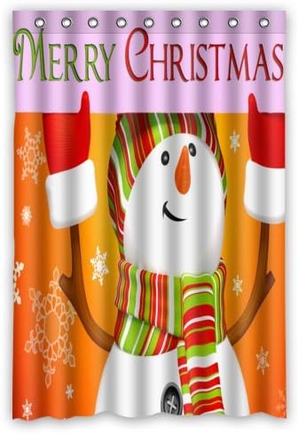 Super Specials Snowman Waterproof Bathroom Bath Polyester Shower Curtain 48" x 72"