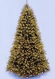 12′ Downswept Douglas Fir Pre-Lit PE Artificial Christmas Tree – Clear Lights