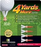 New! 4 Yards More Golf Tee 4-pack - 1 3/4 Red