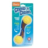 Hartz Chew 'n Clean Bounce & Bite Dog Toy, Bacon Flavor - Large