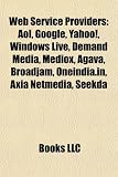 Web Service Providers: AOL, Google, Yahoo!, Windows Live, Demand Media, Mediox, Agava, Broadjam, Oneindia.In, Axia Netmedia, Seekda