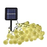 ieGeek LED50球 8m LEDイルミネーションライト ソーラー充電式 LEDストリングライト ガーデンライト 光センサー 内蔵 自動ON/OFF 発光モードは8パターン 省エネ 長寿命 高輝