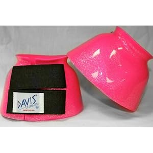 DAVIS Medium Metallic Neon Pink Bell Boots
