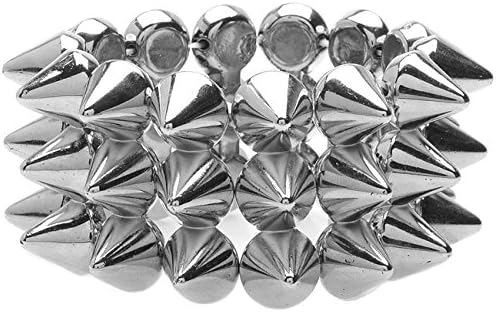 Wide Spiked Bracelet (Silver) - Exclusive Beadaholique Jewelry Kit