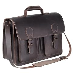TimeTEX B�chertasche "Probata" dunkelbraun, Ledertasche, Lehrertasche, Schultasche, Aktentasche, Aktenkoffer