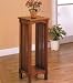 Mission Style Solid Oak Plant Stand Side Pedestal Occasional Table