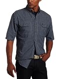 Carhartt Men's Short Sleeve Chambray Plaid Shirt