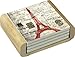 CounterArt Absorbent Coasters in Wooden Holder, Vintage Paris Design, Set of 4