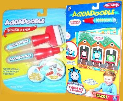 Childrens Toyshop  Toys : Aquadoodle Set Brush Pen Set with Thomas & Friends Mini Mats Set