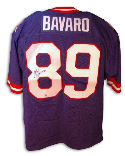 Mark Bavaro Autographed New York Giants Throwback Blue Jersey