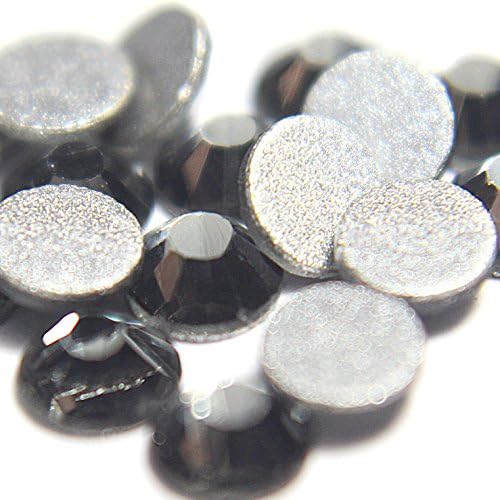 10 Gross Black Diamond Flat Back Machine Cut Rhinestones SS6 (2mm) (1440 Pcs)