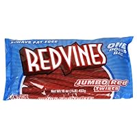 Red Vines Original Red Twists, 16-Ounce Bags (Pack of 12)