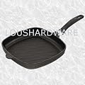 Non Stick Kitchen Griddle Grill Pan & Rosewood Handle
