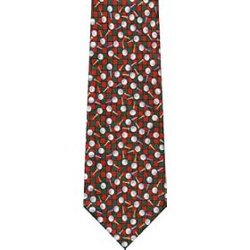 Golf Balls and Tees New Novelty Tie