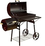 Smoker BBQ Grill Grillwagen Holzkohlegrill Kamingrill XL 32 kg