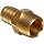 Anderson Metals Brass Compression Hose Fitting Connector, Barb x NPT Male