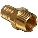 Anderson Metals Brass Compression Hose Fitting Connector, Barb x NPT Male