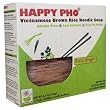 HAPPY PHO - Zesty Ginger, GLUTEN FREE Vietnamese Brown Rice Pho Noodle Soup, 4.5 oz, 2 SERVINGS Per Box (Pack of 6)
