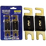 Absolute ANL200-2, 2 Pack ANL Fuses 200 Amp Gold Plated