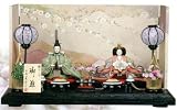 京洛セット ひな人形 平飾り 親王飾り 雛人形