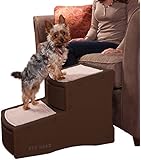 Pet Gear Easy Step II Pet Stairs, 2-step/for cats and dogs up to 150-pounds, Chocolate