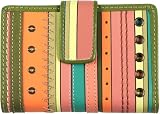 Fossil Womens Small Leather - Color of Money Multifunction (Color: Stripe)