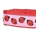 Blueberry Pet Essentials 10 Patterns Ladybug Designer Adjustable Dog Collar, Large, Neck 18