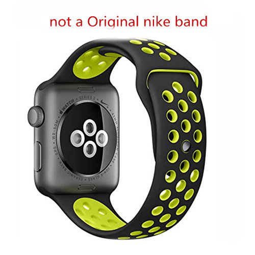 Apple Watch Sport Band, Lamshaw Soft Silicone Sport Replacement Strap for Apple iWatch / New Apple iWatch Series 2 / Apple Watch Series 1 / Nike Sport Band.