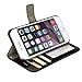 iPhone 6s Case, iPhone 6s Leather Case, iPhone 6s Wallet Leather Case E-JOY Wallet Card Slot View Stand Premium Protective Leather Cover Case For (iPhone 6S, R64 Black)