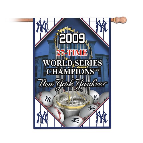 MLB New York Yankees 27-Time World Series Champions Flag by The Hamilton Collection