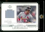 2001 Upper Deck Pros & Prospects Specialty Jersey Jim Edmonds St Louis Cardinals Baseball Card - Mint Condition - Shipped In Protective ScrewDown Case!