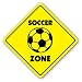 SOCCER ZONE - Sign - new xing player ball cleats gift