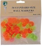 New! Ball Markers Neon Dime Size 50 Pack