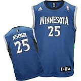 adidas Minnesota Timberwolves Al Jefferson Youth (sizes 8-20) Replica Road Jersey