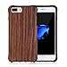 iPhone 7 Plus Case, Walcase [Bamboo][Shock-Absorption][Anti-scratch] Premium Wooden TPU Hybid Bumper Case Potective Back Cover for iPhone 7 Plus Generation (2016 Release), Brown