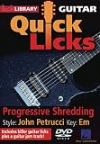 Dream Theater in the video Progressive Shredding - Quick Licks - Style: John Petrucci; Key: Em