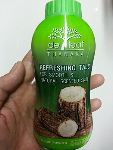 Talcum Powder De Leaf Thanaka Refreshing Talc For Smooth &amp; Natural Scented Skin wholesales x 3 (100 g./ Pc.) by Thanaka