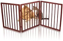 Kleeger Freestanding Folding Indoor Safety Wooden Pet Gate For Home Or Office. No Tools Required, Easy To Set Up
