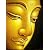 アジアン雑貨 バリアート絵画 L 横 『仏陀』 黄金色