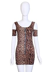 Sexy Cutout Leopard Print Mini Dress 