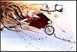 Ralph Steadman Hunter On Ducati 24x36 Framed Poster