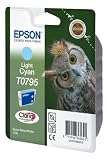 Epson Original T0795 Light Cyan Ink cartrdge for Stylus Photo 1400 (Owl)