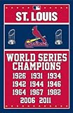 1 X St. Louis Cardinals - World Series Champions MLB 22"x34" Art Print Poster