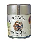 The Tao Of Tea Japanese Green Tea Brown Rice Tea Genmaicha, 100% Organic, 3.5-Ounce Tin (Pack of 2)