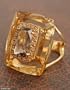Gold and smoky quartz cocktail ring, 'Majesty' 7.5 (US Ring Size)