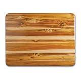 Proteak Teak Cutting Board Rectangle 24-by-18-by-1-1 2-Inch Edge Grain with Hand Grip by Proteak Renewable Forestry