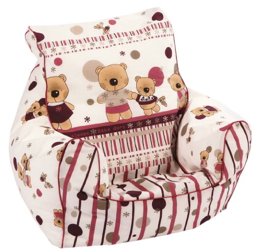 knorr-baby 450125 - Mini-Sitzsack "Teddy-Family", bunt