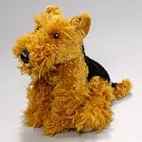 Airedale Terrier, Fox Terrier sitzend aus Plüsch ca. 30cm.