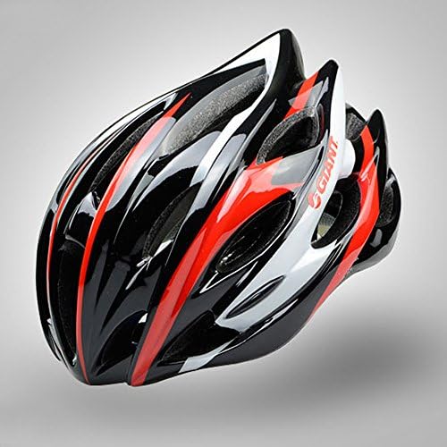 Viout® New Adult Bicycle Helmet, Skate Helmet Outdoor Bike Sports Safety Bicycle Protective Helmet 24 Holes (Red & Black & White)