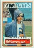 1983 Topps #371 Rolf Benirschke DP - San Diego Chargers (Football Cards)
